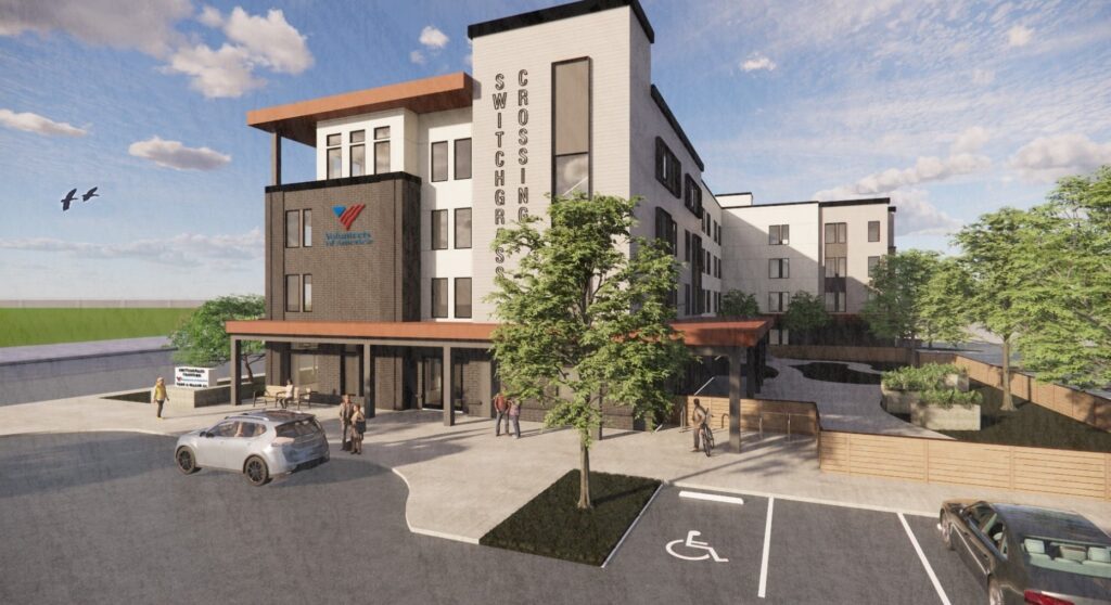 Rendering of Fort Collins' Switchgrass Crossing senior housing project.
